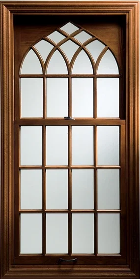 Custom Gothic Wood Single Hung Window e1669937571184